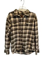 ORVIS Mens Shirt BIG BEAR HEAVYWEIGHT Green Plaid Flannel Shirt Jacket S... - £19.17 GBP