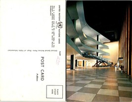 New York(NY) United Nations Public Lobby General Assembly Building VTG Postcard - £7.50 GBP