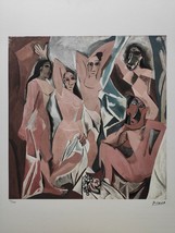Pablo Picasso Signed - Les Demoiselles d&#39;Avignon - Certificate SPADEM Paris - $129.00