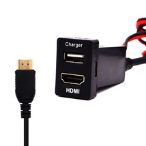 Car Usb Socket Port With Hdmi Socket For Toyota Car Usb Socket Power Adapter For - £31.59 GBP