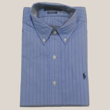 POLO Ralph Lauren Classic Fit Dress Shirt 15.5-34/35 Blue Button Down Cotton NWT - £49.86 GBP