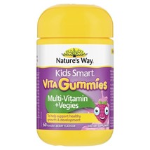 Nature&#39;s Way Kids Smart Vita Gummies Multi-Vitamin + Vegies 60 Pastilles - £20.94 GBP