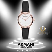 Emporio Armani Women’s Quartz Leather Strap White Dial 32mm Watch AR11270 - $130.91