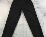 Piazza Sempione Pants Womens 42 Black Side Zip Straight Leg Cotton Blend - $89.09