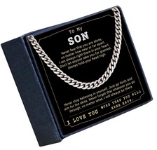 To My Son Necklace From Mom 18th Birthday Gifts Son - £99.57 GBP