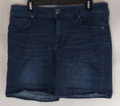 Seven 7 Women&#39;s Dark Wash Clifton Blue Denim Jean Shorts Size 16 - $15.83