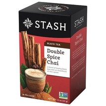 Stash Premium Black Tea Double Spice Chai - 18 Tea Bags - £7.49 GBP