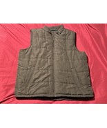 Weatherproof Men’s Puffer Vest XXL Brown Sleeveless Zip Front Outerwear - $328.03 MXN