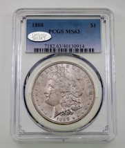 1888 Argento Morgan Dollaro Selezionato By PCGS Come MS63 - £95.75 GBP