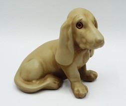 Bassett Hound Chien Figurine Chalkware - $50.27