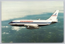 1980s Piedmont Airlines Boeing 737-200 Over Clouds Real Photo Vintage Postcard - £10.79 GBP