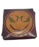 The Mediterranean Trading Co. LEATHER COIN PURSE - Smiley Face W/ Shades... - £19.43 GBP