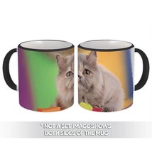 Cat : Gift Mug Cute Animal Kitten Funny Friend Persian - £12.70 GBP