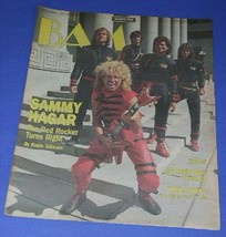 EDDIE VAN HALEN SAMMY HAGAR BAM MAGAZINE VINTAGE 1984 - $39.99