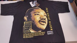 VTG 90s Y2K Made In USA MLK Martin Luther King Rap Tee T Shirt 2XL - £29.21 GBP