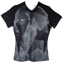 Black and Gray Nike Dri Fit Shirt Womens Size Medium Athletic Sports Top Soccer - £23.99 GBP