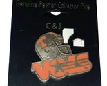 University of Tennessee Volunteers Vols Football Helmet Pewter Pin UT - $17.99