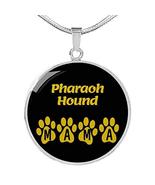 Pharaoh Hound Mama Circle Necklace Stainless Steel or 18k Gold 18-22&quot; Do... - £43.61 GBP