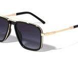 Dweebzilla Luxury Sport Square Pilot Aviator Sunglasses (Black &amp; Gold Fr... - £10.74 GBP+