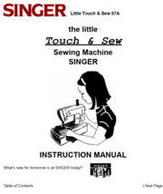 Singer Little Touch & Sew 67A Instructions Manual PDF Copy 4G USB Stick - $18.75