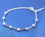 925 Sterling silver Sparkling Bars Bracelet 593009C01 - £17.99 GBP