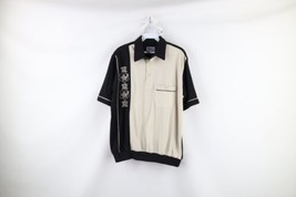 Vintage 90s Streetwear Mens Small Faded Color Block Hawaiian Pullover Polo Shirt - $44.50