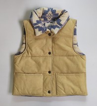 DOUBLE RL Women&#39;s Quilted suede vest GLOBAL SHIPPING FTP 9001 - $1,117.80