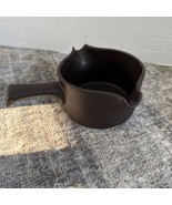 Doverstone Ceramic Brown Pottery Gravy/  Milk Handled Small Pot vintage 70s - $54.63 CAD