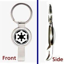 Star Wars Imperial Crest Pendant or Keychain silver tone secret bottle o... - £10.56 GBP