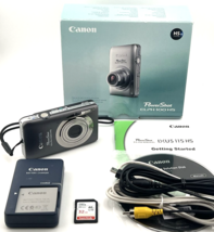 Canon PowerShot ELPH 100 HS Digital Camera Gray 12.1MP 4x Zoom Tested IOB - £185.85 GBP