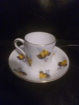 Royal Grafton Tea Cup and Saucer - Fine Bone China - Made England Yellow... - £8.70 GBP