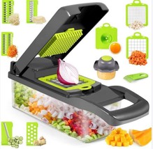 12 In 1 Manual Vegetable Chopper Kitchen Gadgets Food Chopper Onion Cutt... - £23.70 GBP