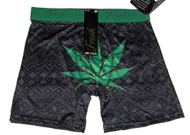Fresh Supply Marijuana Leaf Christmas Tree Lights Sweater Stitch Boxers ... - £14.30 GBP+