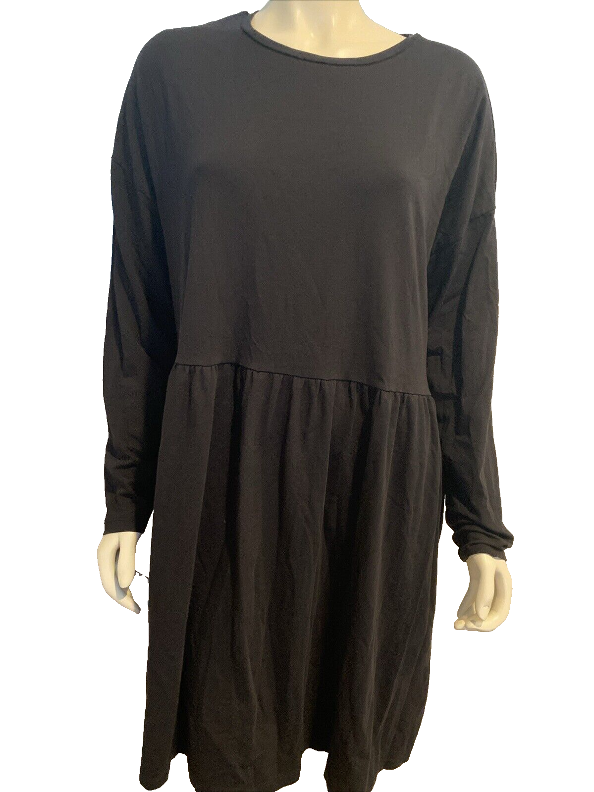 Noisy May Black Long Sleeve Round Neck Knit Dress Size XL - $28.49