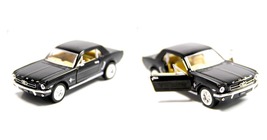 1:36 Black 5&quot; 1964 1/2 Ford Mustang Diecast Model Toy Car  - £18.33 GBP