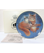 1987 Bing &amp; Grondahl Cat Portraits Somali &amp; Kittens ASPCA Plate  - €33,85 EUR