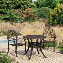  Bistro Set Bronze Cast Aluminum Standard Bistro Set Round - €477,21 EUR