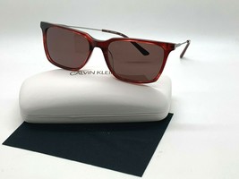 NEW Calvin Klein Sunglasses CK 19703S 609 RED HORN 56-17-140MM /CASE - £35.06 GBP
