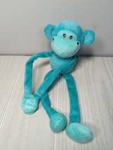 Galerie small plush teal green hanging monkey stuffed animal soft toy  - £7.73 GBP