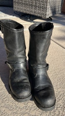 Harley Davidson Leather Conductor Motorcycle Biker Riding Boots Menโs Size 11.5 Item image 7