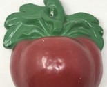 Vintage Apple Tomato String Holder Wall Mount Chalk-Ware - $39.55