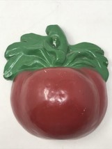 Vintage Apple Tomato String Holder Wall Mount Chalk-Ware - $39.55