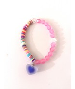 Pink Colorful Glass &amp; Clay Beaded bracelet for her. - $8.94 CAD