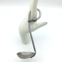 CREAM SPOON vintage aluminum curved handle - mini ladle 4 cream-top milk bottle? - £15.73 GBP