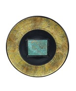 Wall Hanging Art Pottery Large Plate Signed MICHAEL WEINBERG 2009 Metal ... - £275.27 GBP
