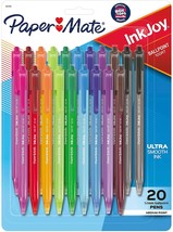 Medium Point (1.10 Mm), Assorted, 20 Count Paper Mate Inkjoy 100Rt Retractable - £30.44 GBP