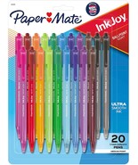 Medium Point (1.10 Mm), Assorted, 20 Count Paper Mate Inkjoy 100Rt Retra... - £25.91 GBP