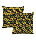 Decorative Sunflower throw pillow cover floral pillow cases square 18X18... - $15.99