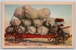 Load of Potatoes From Maine Exaggerated Postcard B44 - £3.82 GBP