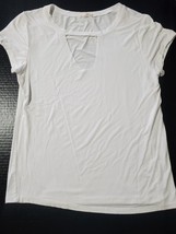 Women&#39;s White T Shirt Size Small La Miel - $8.90
